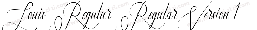 Louis Regular RegularVersion 1306字体转换